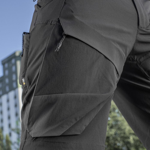 M-Tac - Szorty taktyczne Rubicon Flex - 4-Way Stretch - YKK - Czarny - 20070002