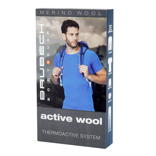 Brubeck - Spodnie termoaktywne Active Wool Merino - Czarne - LE1171M