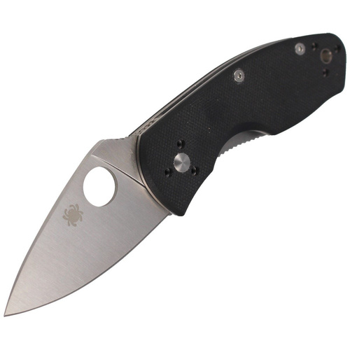 Spyderco - Nóż składany Ambitious G-10 Black Plain - Czarny - C148GP