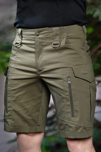 M-Tac - Szorty Conquistador Flex - Rip-Stop - 8 kieszeni - Dark Olive - 20008048