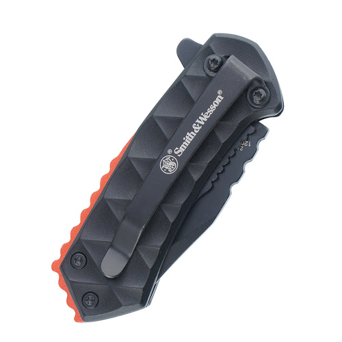 Smith&Wesson - Nóż składany 24/7 - 8Cr13MoV - Clip Point - Czarny - 1208417