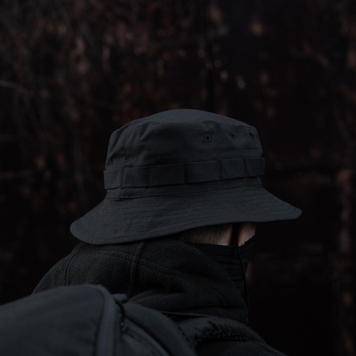 M-Tac - Kapelusz Boonie - Rip Stop - Czarny - 20405002