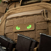M-Tac - Naszywka Cat Eyes - Fluorescencyjna - Wycinana laserowo - Cordura - Brąz - 5832