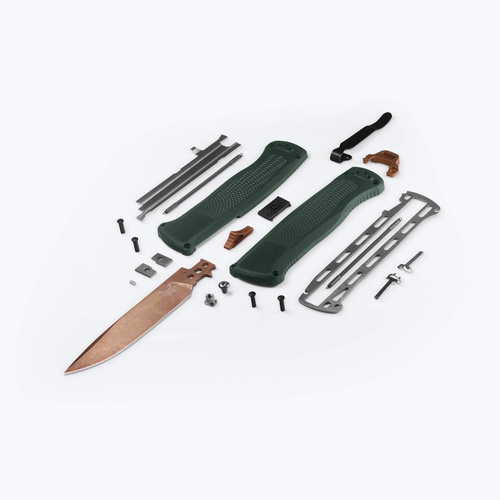 Benchmade - Nóż składany OTF 5371FE-2601 - Z-Wear - Zielony - 5371FE-2601