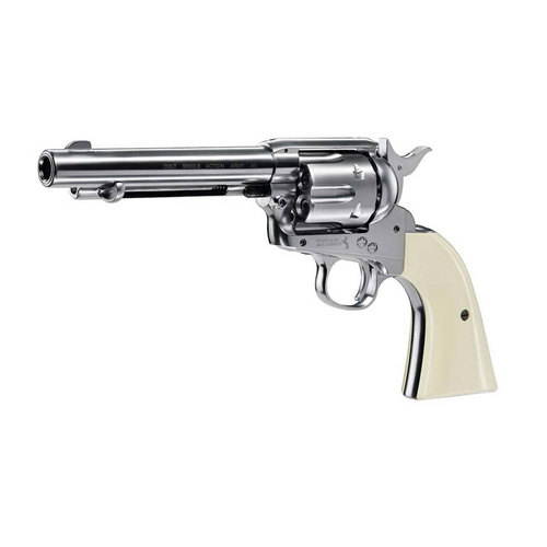 Umarex - Rewolwer wiatrówka CO2 Colt SAA .45-5.5" - 4,5 mm - Srebrny - 5.8322