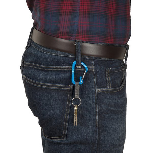 Nite Ize - Karabinek SlideLock® Key Ring Aluminum #3 - Niebieski - CSLAW3-03-R6