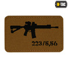 M-Tac - Naszywka AR-15 223/5,56 Laser Cut - Coyote/Czarny - 51111502