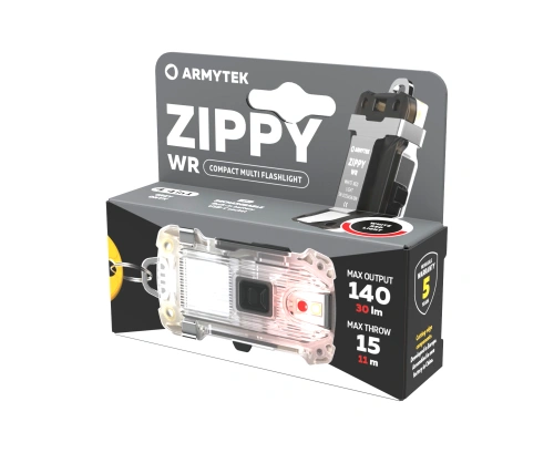 Armytek - Latarka brelok Zippy WR - USB-C - 140 lm - Szara - F11001G