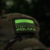 M-Tac - Naszywka Z Flagą i Napisem Polska - Laser Cut - Piksele/Prostokąt - Multicam / Fluo - 51007208