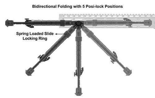 UTG - Dwójnóg składany Recon Flex - 8"-12" - M-LOK - TL-BPDM02