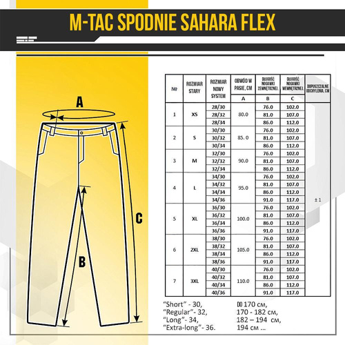 M-Tac - Spodnie trekkingowe Sahara Flex Lite - Granatowe - 20064015