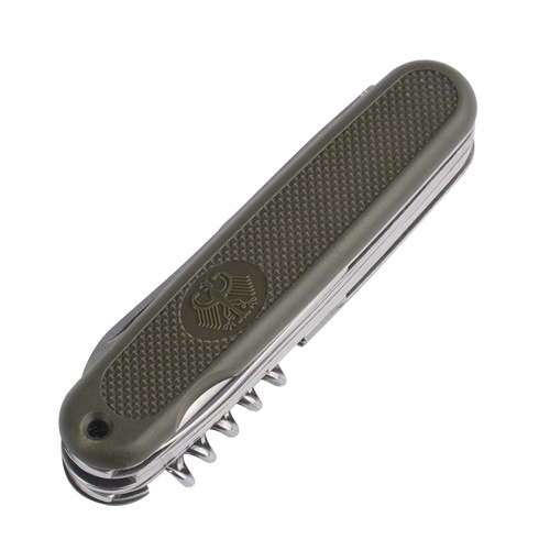 MFH - Scyzoryk wielofunkcyjny Taschenmesser BW Style - 7 funkcji - Zielony - 4043