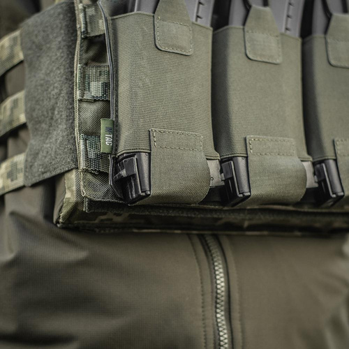 M-Tac - Ładownica potrójna na magazynki AR / AK Elite Laser Cut - Ranger Green - 10145123