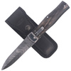 Mikov - Nóż sprężynowy Predator Damascus Wildcat Buffalo Horn 241-DR-1/KP - PMC 27 - Czarny - 129627