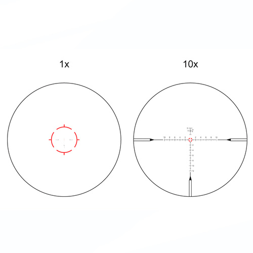 Vector Optics -  Luneta Continental x10 ED RAR - 1-10x28 - 34 mm - Czarny - SCFF-48