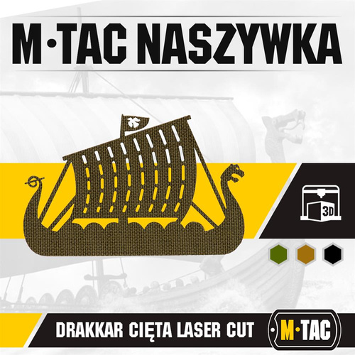 M-Tac - Naszywka Laser cut Drakkar - Ranger Green - 51170023