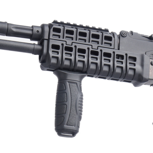DLG Tactical - Chwyt przedni Streaked M-LOK Foregrip Rubberized - Czarny - DLG-165