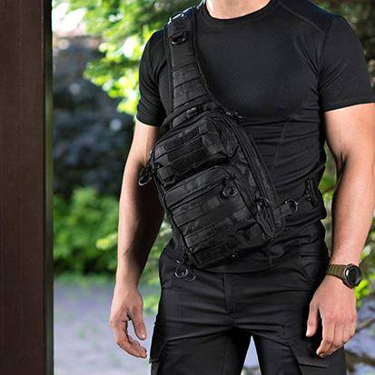 M-Tac - Torba Urban Line City Hunter Hexagon Bag - Poliester - Czarny - GB0306-BK