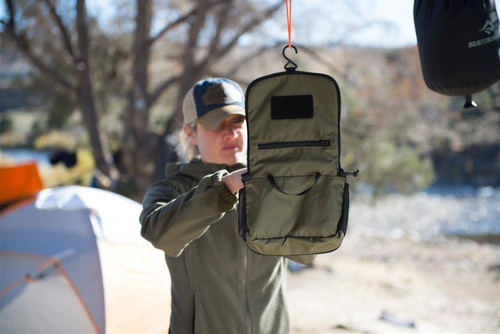 Helikon - Kosmetyczka Travel Toiletry Bag - Czarny / Olive Green - MO-TTB-NL-0201A