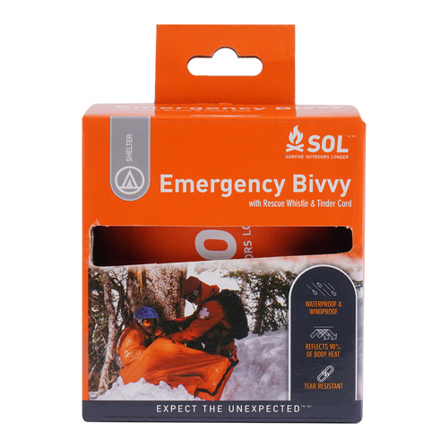 SOL - Śpiwór ratunkowy Emergency Bivvy - Pomarańczowy - 0140-1142