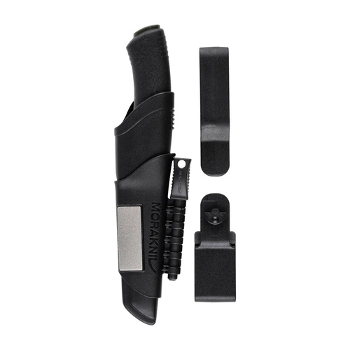 Morakniv - Nóż survivalowy Bushcraft Survival - Stal węglowa - Czarny - 11742