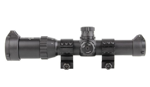 ASG - Luneta celownicza 1-4x24 Short Dot Sight - Podświetlany krzyż - 19214