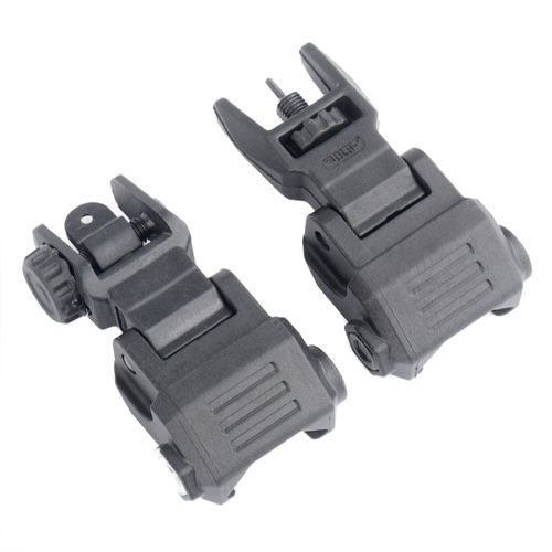 DLG Tactical - Składane przyrządy celownicze Low Profile Sight Set - Czarne - DLG-166