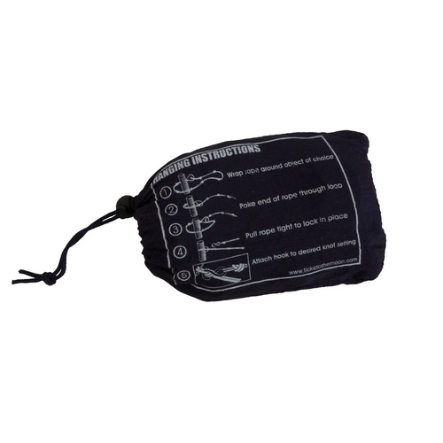 Ticket To The Moon - Zawieszenie do hamaka Nautical Rope Kit - 2 sztuki - Nylon - Czarny - TMROPE