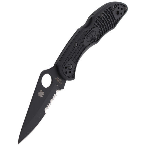 Spyderco - Nóż składany Delica® 4 FRN Black / Black Blade - C11PSBBK