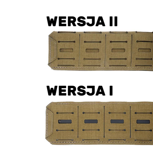 Bayonet - Pas taktyczny z nakładką MOLLE SUPPRESSOR - Klamra AustriAlpin COBRA® ProStyle 18kN - 44 mm - Coyote Brown