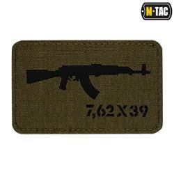 M-Tac - Naszywka AKM 7,62x39 Laser Cut - Ranger Green/Czarny - 51110232