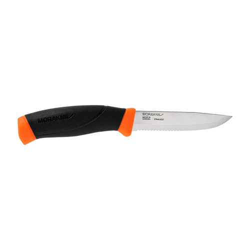 Morakniv - Nóż Companion F Serrated - Ząbkowany - Pomarańczowy - 11829