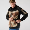 Helikon - Rozpinana bluza Rogue Hoodie Fullzip - RipStop - Czarny/6 Color Desert - BL-RHF-PO-016CA