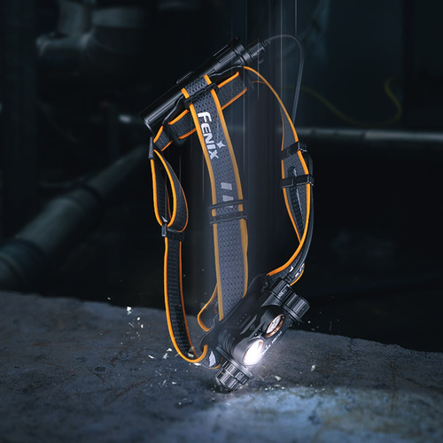 Fenix - Latarka czołowa LED bez zasobnika - Czarna/Żółta - HM75R SE