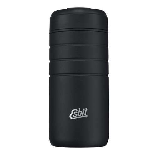 Esbit - Kubek termiczny Majoris Thermo Mug Flip Top - 450 ml - Stal nierdzewna - Czarny - MGF450TL-DG