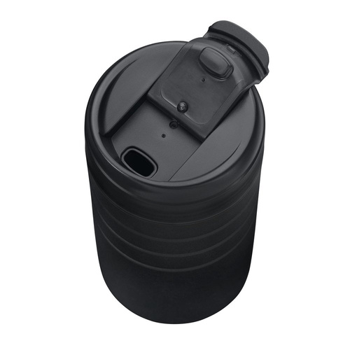 Esbit - Kubek termiczny Majoris Thermo Mug Flip Top - 450 ml - Stal nierdzewna - Czarny - MGF450TL-DG