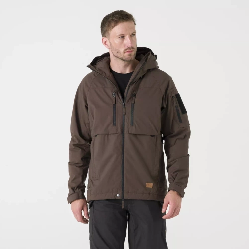 Helikon - Kurtka ocieplana Winter Yukon - DuraCanvas - Earth Brown/Czarny - KU-WTY-DC-0A01A