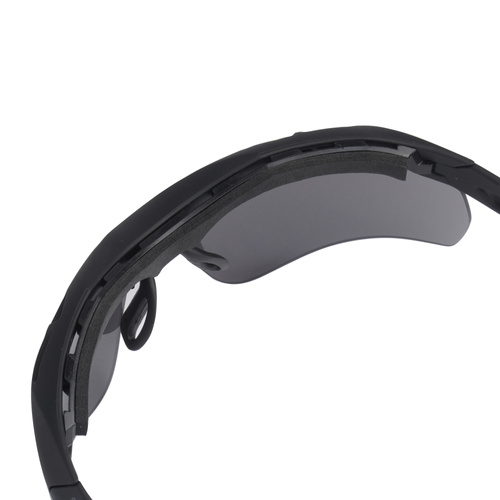 Swiss Eye - Okulary balistyczne Attac - Wmienne wizjery - Czarny - 40391