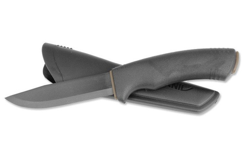 Morakniv - Nóż survivalowy Bushcraft - Stal węglowa - Czarny - 12490