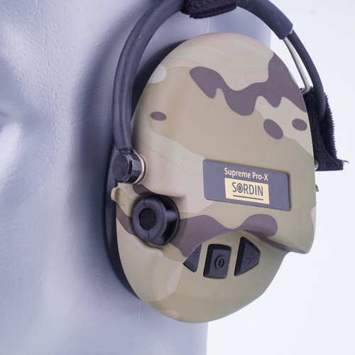 Sordin - Aktywne ochronniki słuchu Supreme Pro-X - Nakarkowe - MultiCam - 76302-X-06-S