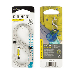Nite Ize - Karabinek S-Biner #4 SlideLock - Stalowy - LSB4-11-R3