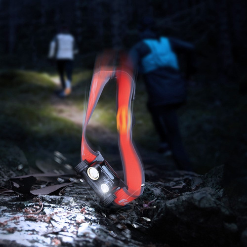 Fenix - Latarka czołowa LED HM65R-DT - 1500 lm - Czerwony / Czarny - 039-559