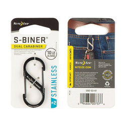 Nite Ize - Karabińczyk S-Biner #2 - Czarny - SB2-03-01