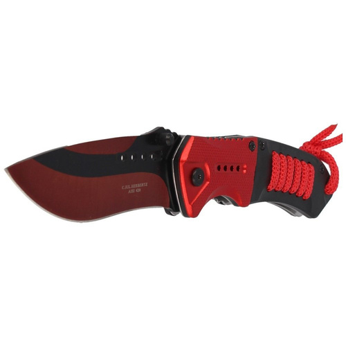 Herbertz Solingen - Nóż składany Red Drop Point 90 mm - 585012