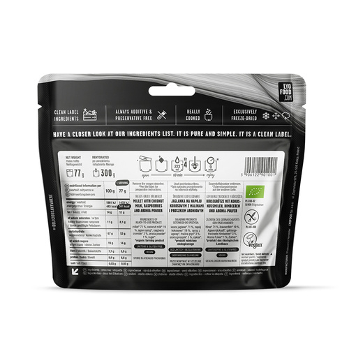 LyoFood - Liofilizowana racja żywnościowa Lyo Expedition - Eko jaglanka z maliną i aronią - 300 g - 16229