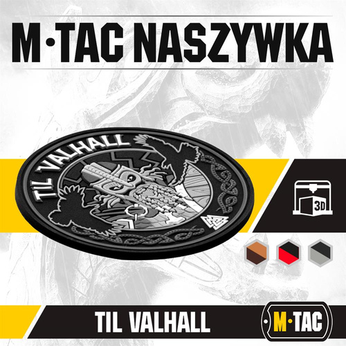 M-Tac - Naszywka Til Valhall - PVC - Szary/Czarny - 51142112