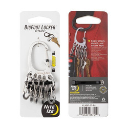 Nite Ize - Organizer do kluczy BigFoot Locker KeyRack - Stal nierdzewna - Srebrny - KLKBF-11-R6