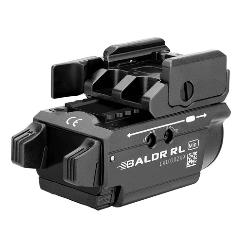 Olight - Latarka taktyczna LED na broń z celownikiem laserowym BALDR RL MINI - 600 lumenów - Czarna