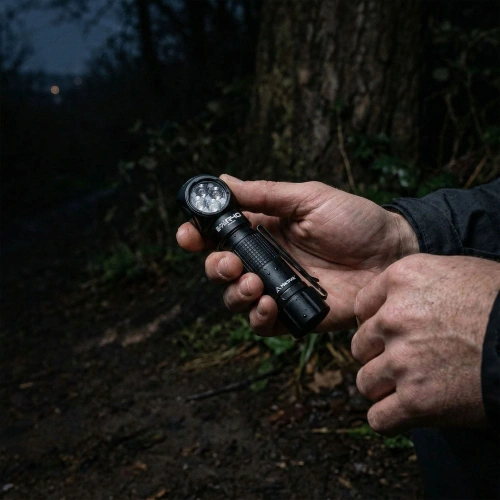 Mactronic - Latarka kątowa Black Eye R40 - 4000 lm - 8 trybów pracy - Płynna regulacja jasności - THL0060