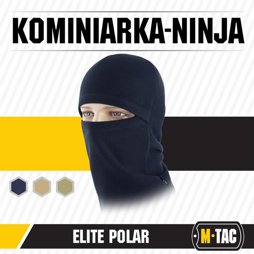 M-Tac - Kominiarka Ninja Elite - Polarowa - Dark Navy Blue - 40402015